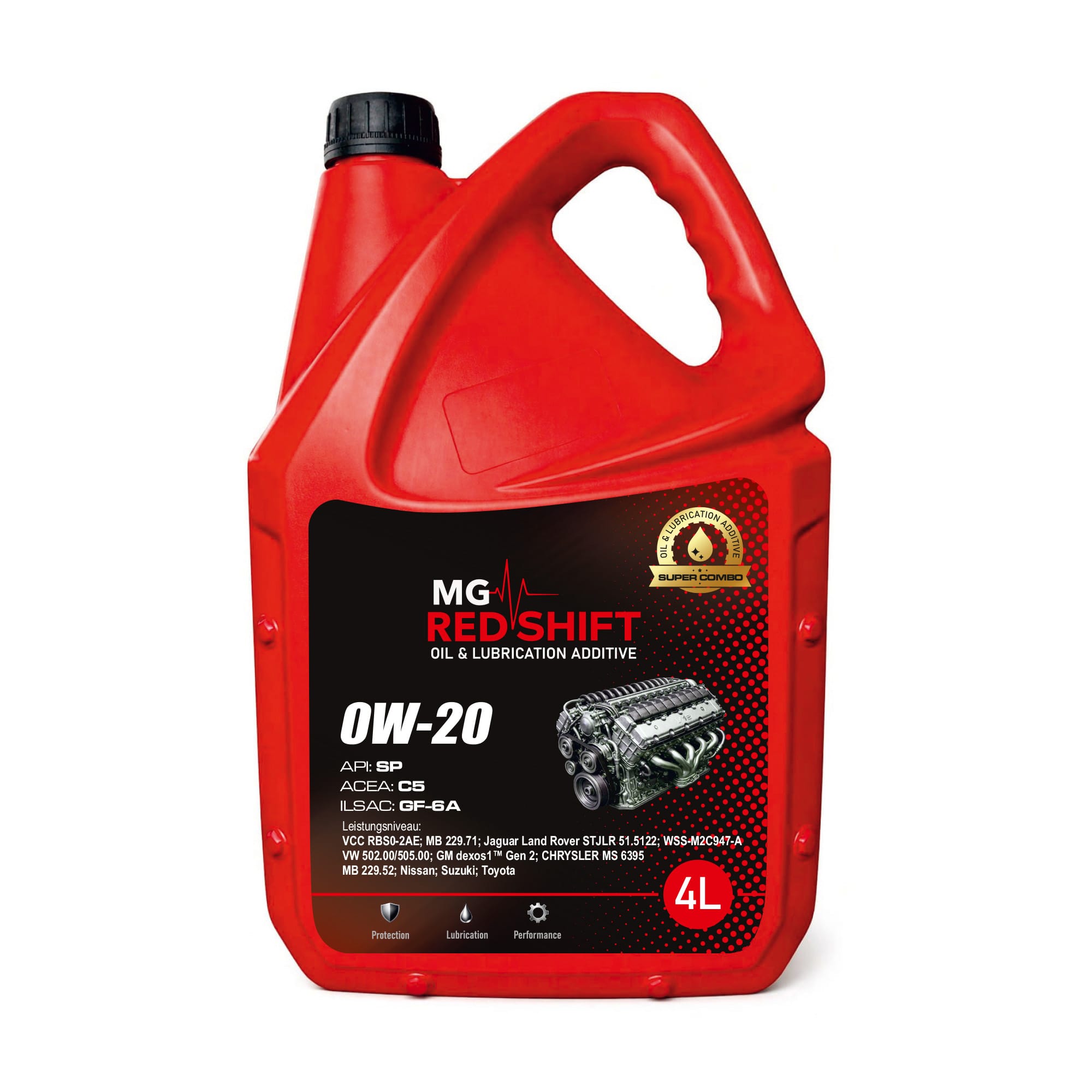 MG Red Shift <br>0W-20 4L